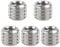 5pcs 1/4 Inch to 3/8 Inch Screw Adapter Tripod, Microphone Stand Adapter Tripod Thread Adapter Mic Stand Adapter Camera Mount Adapter for Camera Equipment