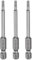 sourcing map 3pcs H2.5 Hex Head Drill Bit Wrench 2.5mm Metric Flat Tip 1/4 Hex Shank 75mm (3) Long Magnetic Hexagonal Screw Driver Socket Industrial Screwdriver Power Bits