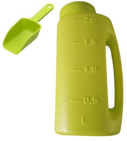 Jvjggag Salzstreuer Handheld, 2L Salzstreuer für mit Schaufel, Eisschmelzstreuer Spender, verstellbare Öffnung für Dünger, Erdnahrung, Schnee, Enteiser, Outdoor-Winterwerkzeug, stabil und