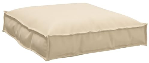 vidaXL Kissen Beige 70 x 70 x 12 cm Oxford-Stoff, Wohnzimmer, quadratisch Dekokissen, modern für drinnen und draußen, wasserfestes Sofa-Kissen, Heimdeko