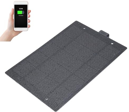 Cuifati Chargeur de Panneau Solaire 7 W, Chargeur Solaire Portable 5 V avec Technologie ETFE pour Smartphones, Camping, Banque d'alimentation Extérieure, Appareils USB