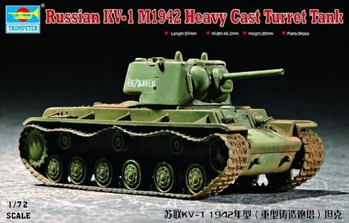 Trumpeter 07231 Modellbausatz KV-1 1942 Heavy Cast Turret