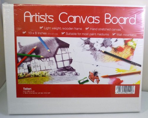 THE ART BOXARTBOX 10x8 inch Value Framed Canvas, White, 5140