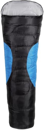 Happy People Schlafsack, Mumienschlafsack deluxe, schwarz/blau, 79001 | 79001