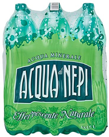 San Benedetto, Acqua Minerale Effervescente Naturale Formato 6x1.5 L, Fonte Acqua di Nepi, Alto Contenuto di Magnesio, Leggera ed Equilibrata