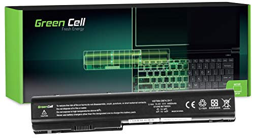 Green Cell Batterie d'ordinateur Portable série Standard HSTNN-DB75 HSTNN-IB75 pour HP Pavilion DV8 DV7 DV7T DV7Z DV7-1000 DV7-2000 DV7-3000 et HP HDX18 (8 cellules 4400 mAh 14,4 V Noir)