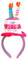 Boland 00940 - Haarreif Happy Birthday, Tiara mit Mini-Hut für den Geburtstag, Torte, Geschenk, Überraschung, Party, Dekoration