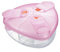 MAM Milk Formula Dispenser, Milk Powder Dispenser Pot Stores 40 g Per Serving, Milk Powder Storage Holds Three Servings, Baby Milk Powder Box, Pink, (Designs May Vary)