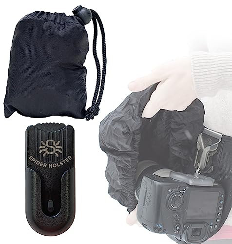 SPIDER HOLSTER - SpiderMonkey Large Rain Cover - Self Locking Belt Accessory Clip with self-contained Waterproof Cover to Protect Your Gear from The Elements!