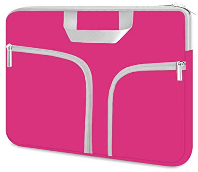 HESTECH Laptop-Schutzhülle für 35,6 cm (14 Zoll) (35,6-39,6 cm) HP, Asus, Acer, Samsung, Sony, Dell XPS Surface Book 15/16 Zoll MacBook Pro Computer, Hot Pink