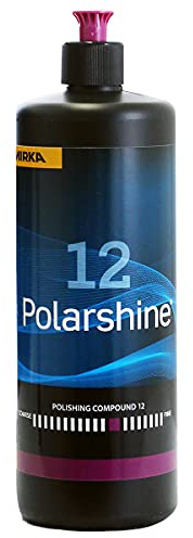 Mirka Politur Polarshine 12 1000 ml silikonfrei Mittelgrobe Politur | Professionelle mittelgrobe Politur silikonfrei ideal zum Auspolieren und Entfernen von Kratzern auf Autolack hochglanzpolitur