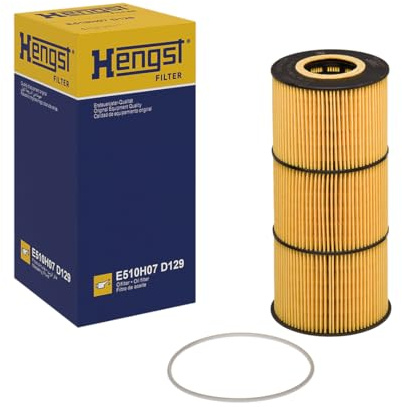 HENGST - Ölfilter E510H07 D129 - Öl-Filtereinsatz für KFZ | Hochwertiger Motorölfilter für KFZ mit Otto- oder Dieselmotor - Robuster Ölfilter mit hoher Schmutzaufnahmefähigkeit