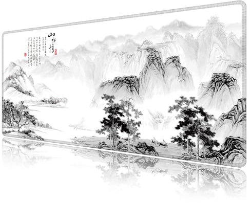 LL-COEUR Große Gaming Mauspad Landschaft Computer Mouse Mat Office Schreibtischunterlage (900 x 400 x 3 mm)