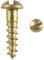 Solid Brass Round Head Slotted Woodscrew ~ All Gauges & Sizes inc. 4,6,8 Screw (20, No.6 x 1.1/2)