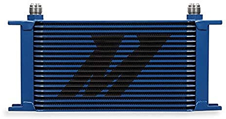Mishimoto MMOC-19BL Universal 19 Row Oil Cooler, Blue