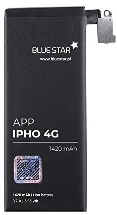 Bluestar Remplacement de Batterie Compatible avec IPHONE 4g 1420 MAH Échange Batterie Apn 616-0513