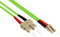Good Connections OM5 LWL Kabel - DUPLEX - Stecker LC an SC - Multimode 50/125 - 1/10/40/100-Gigabit Ethernet - Lichtwellen-Leiter, Glasfaser-Kabel, Patchkabel - 1 m