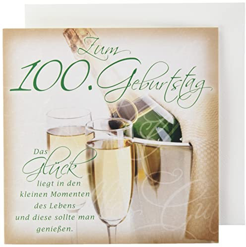 Perleberg zum 100. Geburtstag Romantica - Sektgläser - 15 x 15 cm 7750056-2