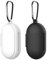 Hemobllo Compatible for Samsung Buds Plus Earphone Box Silicone Case Protective Compact Earbuds Case for Women Men 2 Pcs (Black+White)