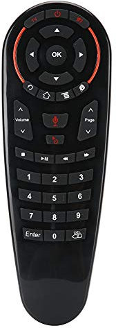 2.4G Wireless Air Remote Mouse, Smart Voice Fernbedienung mit USB-Empfänger, Plug and Play, 33 Tasten Remote Mouse für Android TV Box/PC/Smart TV/Projektor