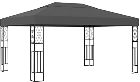 vidaXL Pavillon 3×4 m Anthrazit Stoff