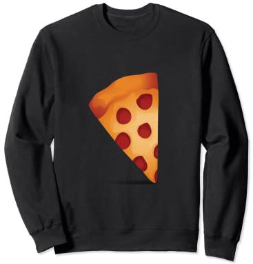 Pepperoni Pizza rebanada de queso cubierto para los amantes de la comida Sudadera