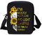 Biyejit Kuriertasche, Umhängetasche, Umhängetasche, Handbgas Sling Sling Satchel mit verstellbaren Trägern, Totenkopf-Sonnenblumen-Druck