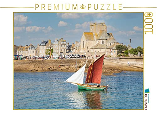 Puzzle · EIN Motiv aus dem Kalender Pittoreske Normandie | Traditionssegler im Hafen von Barfleur · 1000 Teile · Lege-Größe 64 × 48 cm · CALVENDO Puzzle
