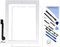 Touchscreen Digitizer Frontglas Ersatz für i Pad 4 A1458 A1459 A1460 iPad4 Inklusive Home-Taste + Kamerahalter + Vorinstallierter Kleber + Werkzeugset (Weiß) (Weiß)