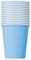 Trimming Shop Lot de 14 gobelets jetables en Carton de qualité supérieure, 266 ML, Bleu poudré, pour l'intérieur, l'extérieur Les dîners Anniversaires