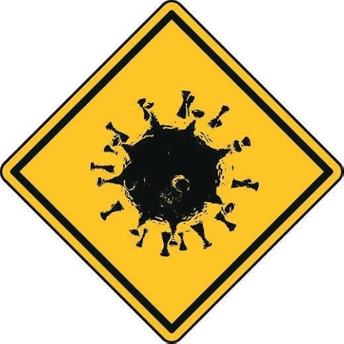 U24 Aufkleber Vorsicht Virus 8 x 8 cm Autoaufkleber Sticker