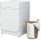 Odot Copri Lavatrice Esterni, Coprilavatrice da Esterno Impermeabile Antipolvere Anti Sunlight, Copertura per Lavatrice e Asciugatrice con Aperture Frontali (Plaid bianco,M)