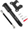 Mini Pompa per Bicicletta Portatile - Pompa Bici Portatile con Tubo in Alluminio con supporto per Telaio Piccola Pompa Ad Aria, per Bici da Borsa Mountain Bike