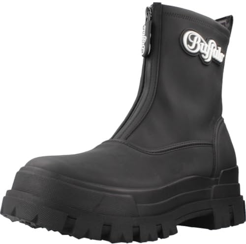 Buffalo ASPHA RAIN Zip Damenschuhe Stiefel Reißverschluss Schwarz Freizeit, Schuhgröße:40 EU