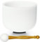 TRAYAYA 528hz Wurzel Chakra Frosted Quarz Kristall Singing Bowl C Note 8 Zoll mit Gummi Mallet