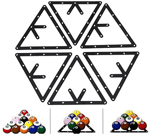 ZLXHDL Billard Triangle Set, 6 Stück Magic Rack Pro, Perfekt für 8-Ball, 9-Ball und 10-Ball, Präzises und Langlebiges Billard-Rack für Zuhause und Profis