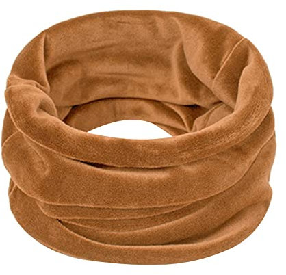 Foulard de vélo - Coupe-vent - Pour l'hiver - Pour femme - Automne et hiver - En velours doré - Coupe-vent - Coupe-vent - Écharpe-col épais - Rafraîchissant, Orange, taille unique