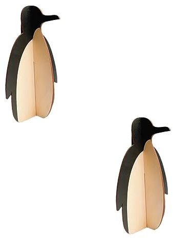 Alipis 2st Pinguin Brillengestell Pinguin-brillenständer Holz Brille Pinguin-brillenhalter Süßer Sonnenbrillenhalter Magnetischer Brillenhalter Tier Veranstalter Modellieren Hölzern Kind