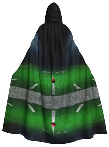 DEXNEL 59 Hooded Cloak Halloween Cosplay Sets Halloween Witch Cosplay Robe Costume Adult Hooded Cloak American Football Stadium