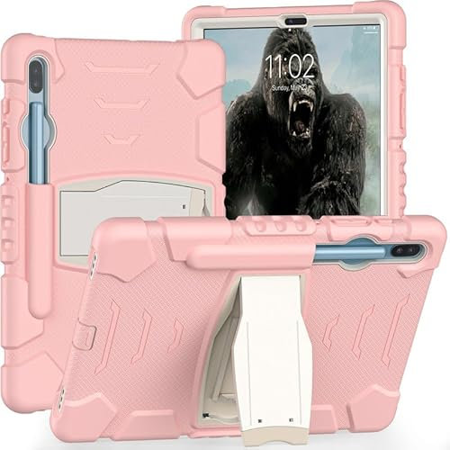 Nikaque Funda para Samsung Galaxy Tab S6 10.5 2019 SM T860/T865/T867, funda resistente a prueba de golpes con soporte protector para Galaxy Tab S6 10.5 2019, rosa