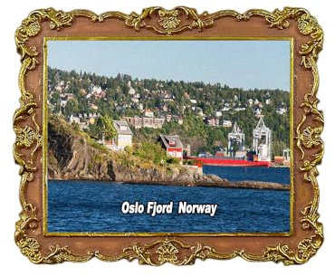 Kühlschrankmagnet Oslo Fjord Norwegen 3D Reise Souvenir Kühlschrank Dekoration Magnetaufkleber Handwerk Kollektion