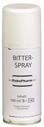 Rebopharm Bitterspray für Hunde & Katzen: Effektiver Schutz vor Kauen & Lecken, Sicher für Möbel & Textilien, Langanhaltender Bittergeschmack, Einfache Anwendung, 100 ml