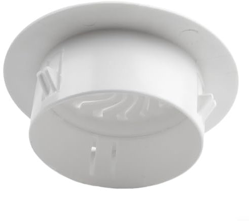 Grille d'aération ronde en plastique ABS réglable pour salle de bain, bureau, cuisine, chambre à coucher (70 mm)