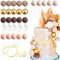 Roaring Good Time Boho Gold First Birthday Cake Topper Gold Weiße Kugeln Tortenaufleger Gold Ein Tortenaufleger für Gold Boho Sun First Birthday Party Deko Zubehör