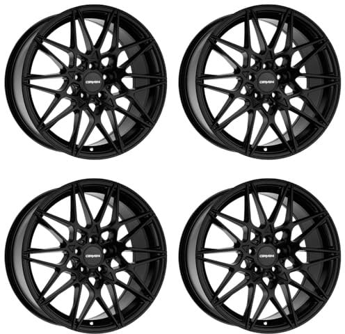 4x Carmani Felgen Alufelgen 18 Knut 8,0x19 ET45 5x112 black matt kompatibel mit