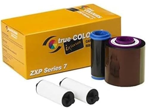 ZEBRA Technologies 800077-740 True Colors IX Farbband für ZXP-Serie, 7 kompatibel, Ymcko, 250 Etiketten pro Rolle