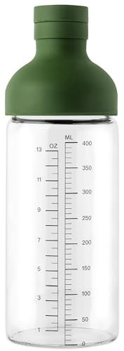 Mapouji | Shaker Vinaigrette | Bouteille en Verre pour Sauce Salade Maison | Melangeur Gradue en Borosilicate | Recipient Transparent Premium | Assaisonnement de qualité | Verre Doseur 450 ML