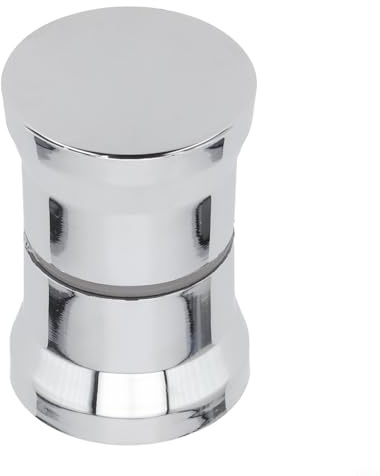 Entgoinggo Shower Room Single Hole Handle Shower Door Knob Shower Door Handle Replacement Shower Door Knob(Chrome)