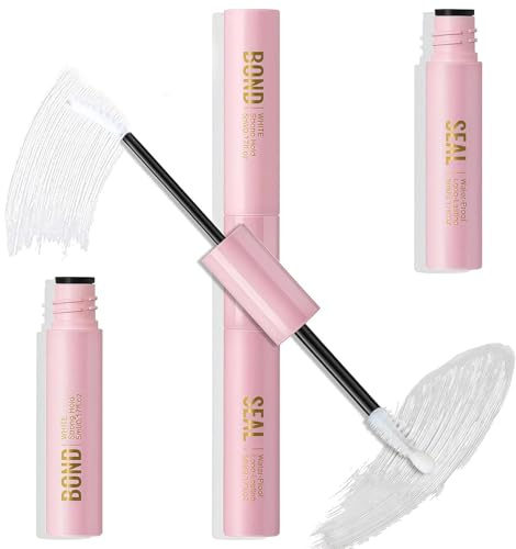 Bond and Seal Lash Glue, 2-in-1 Clear Eyelash Glue for Individual & Cluster DIY Extensions, Super Strong Hold Adhesive, Professional Lash Glues for Women