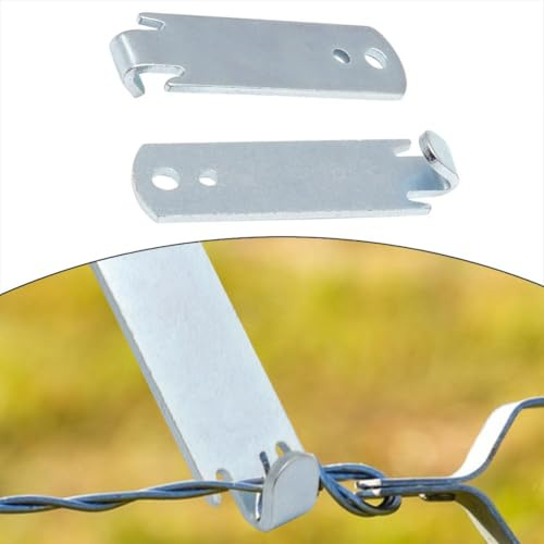 Tidevib 2er Pack Zaundraht Spannwerkzeug Metall Handwerkzeug für Stacheldraht und Seil für Forstwirtschaft, Ranch und Bau